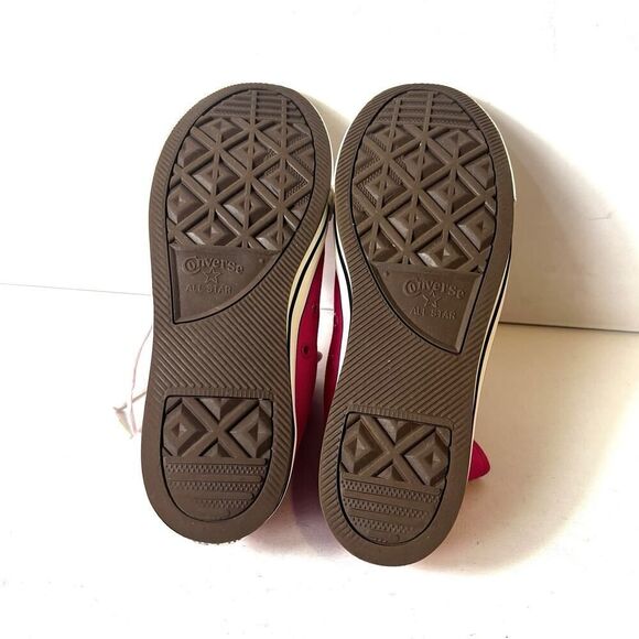 Converse All Star Hi-Top Pink Stitched Canvas Sneaker Womens 8.5 Lace Up Youth 7 - Picture 11 of 11